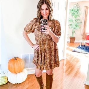 Wild Fable Dress Puff Sleeve Floral